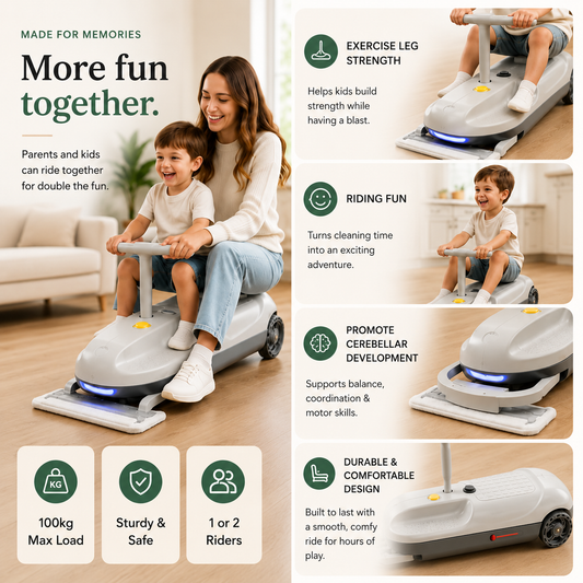 Less Screen Time. Cleaner Floors. Happier Kids.